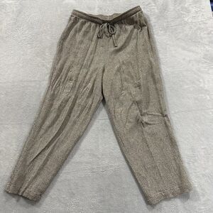 Saint Germain Paris Flare Lounge Pants Women XL Beige USA